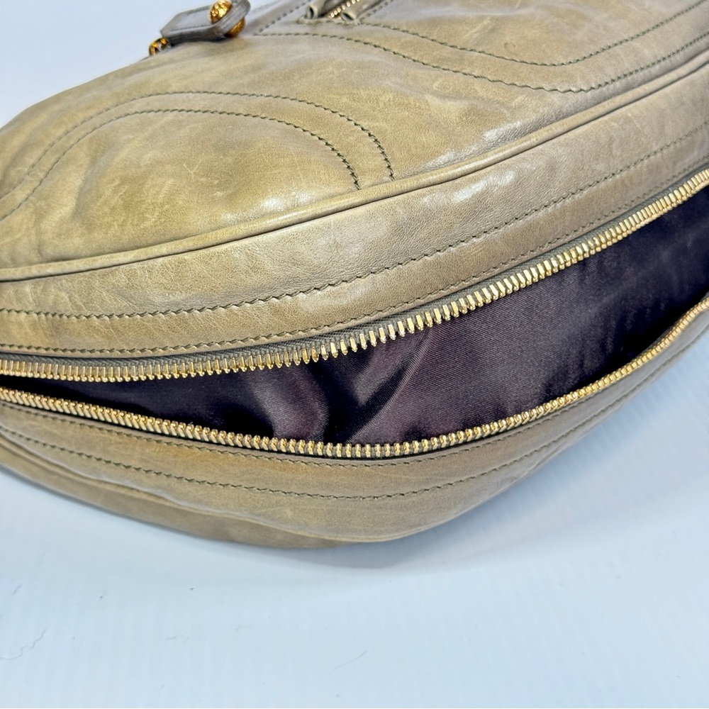TOD'S Tan Leather Shoulder Bag - Picture 12 of 14